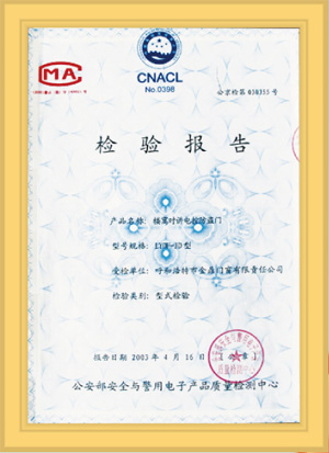 檢驗(yàn)報告
